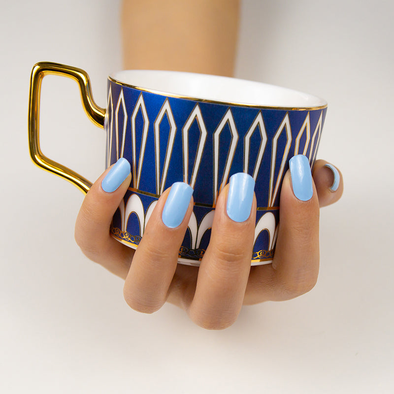 Semi-Cured Gel Nail Wraps Baby Blue