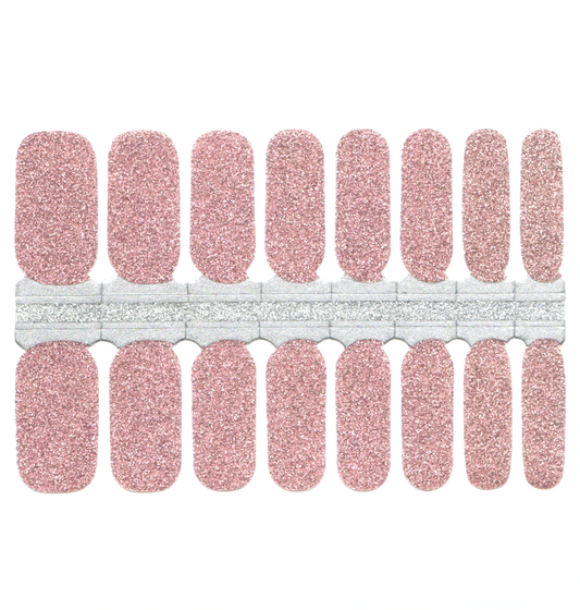 Tan Light Pink Glitter Solid