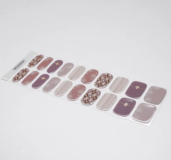 Semi-Cured Gel Nail Wraps Cozy Couture
