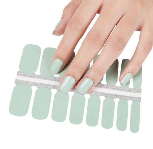 White Smoke Light Mint Green Solid Color