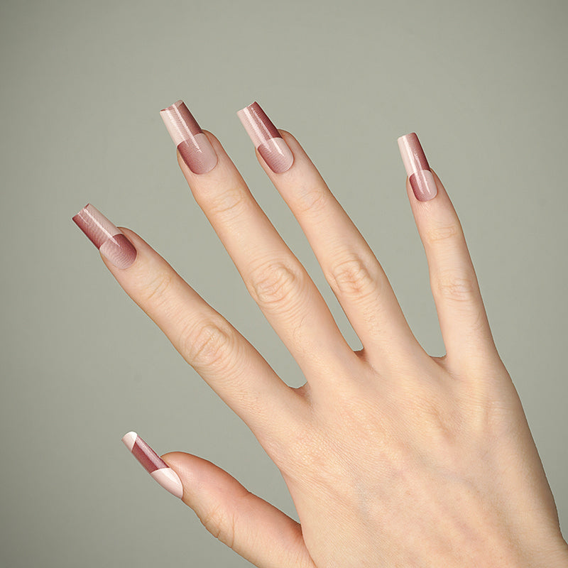 Illusion d'optique Marron Beige Ombre