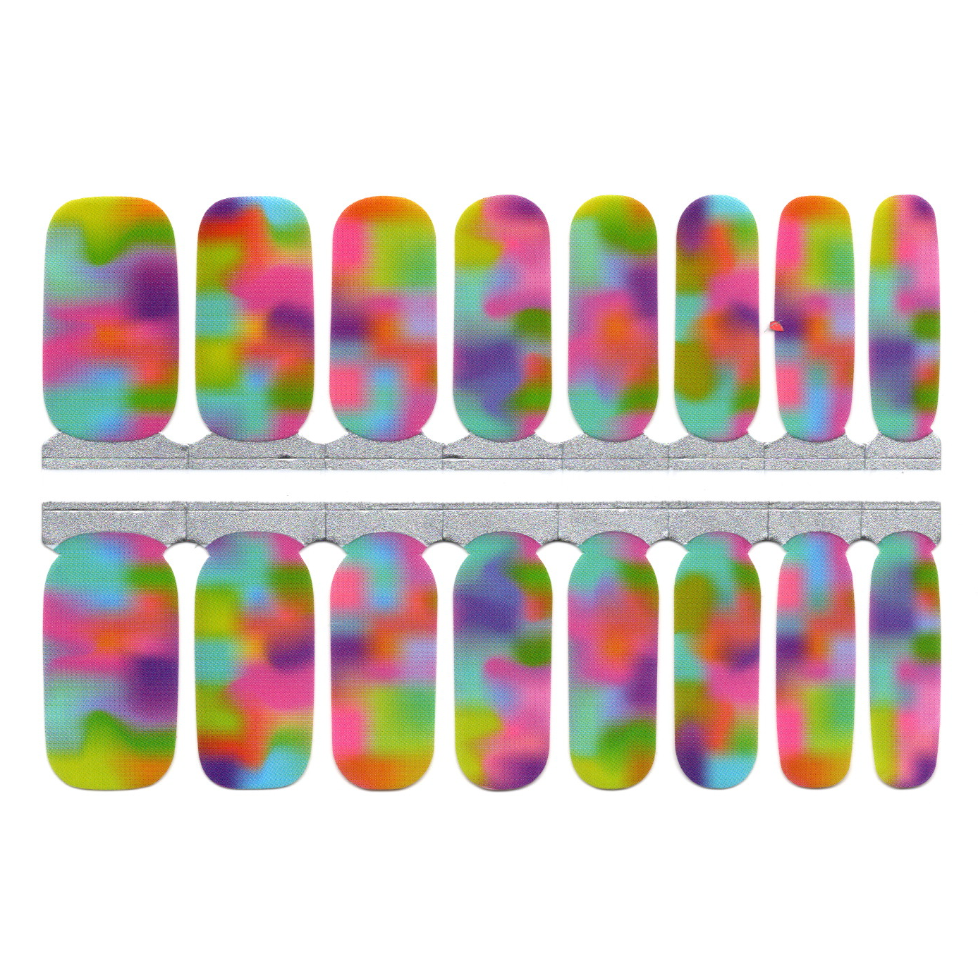 White Smoke Watercolor Rainbow Tie Dye