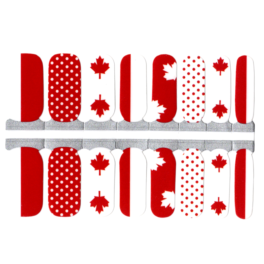 Feuille d'érable rouge et blanche de la fête du Canada