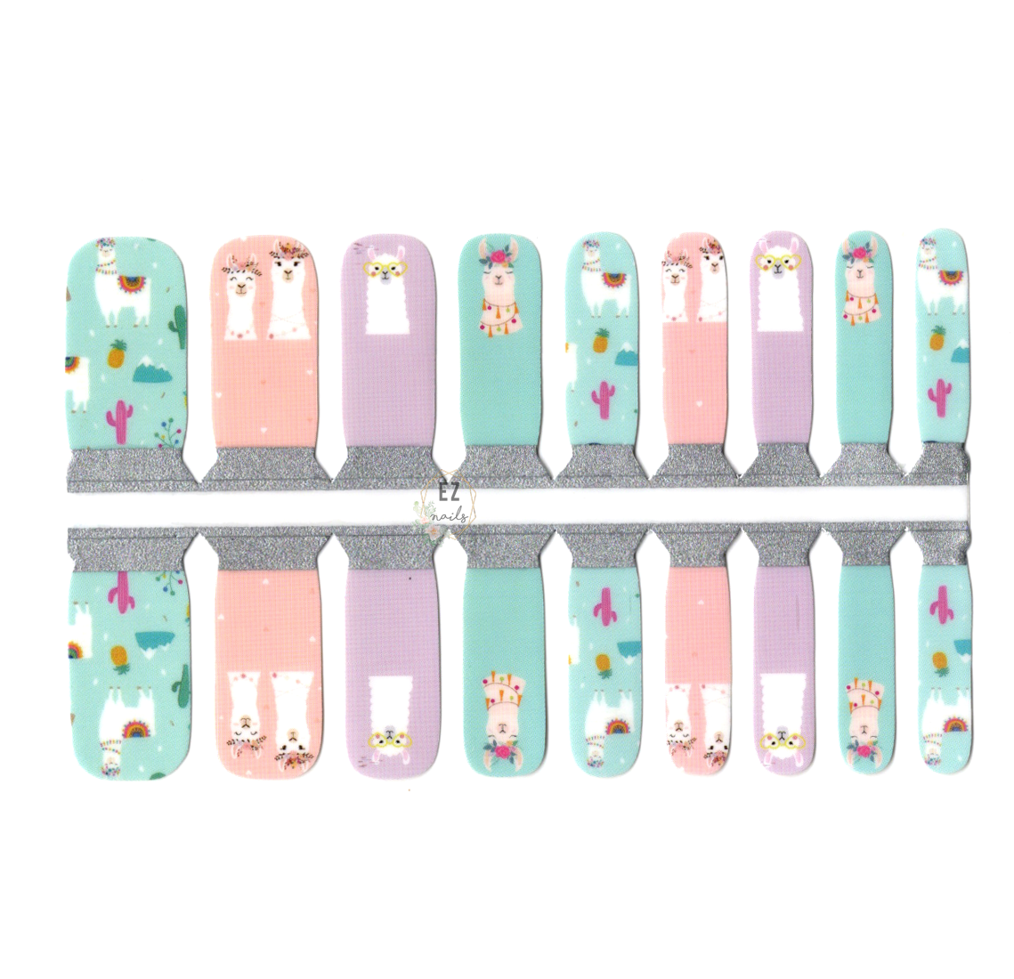 White Smoke Llamas Pastel Colors - Kids