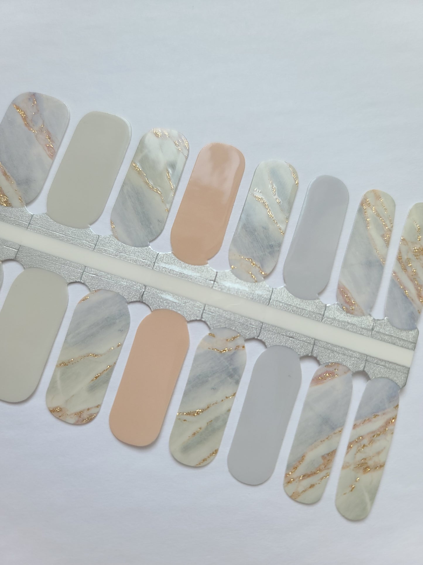 Dark Gray Grey Marble Stone Blue with Gold Glitter