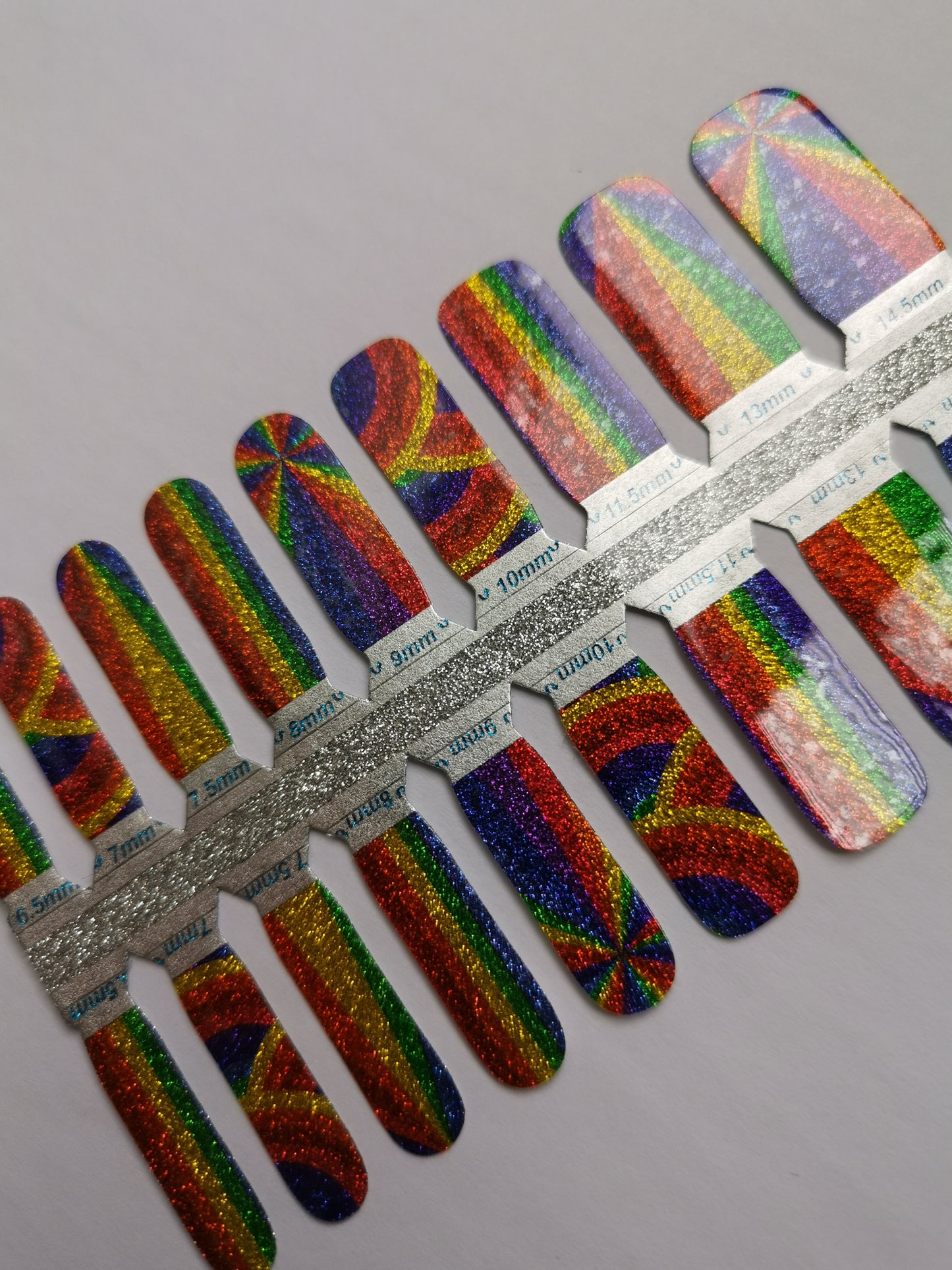 Dark Gray Glitter Rainbow - Kids