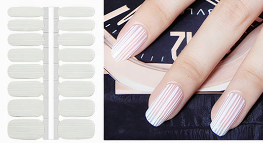 Lavender White Stripes Lines with Clear Background