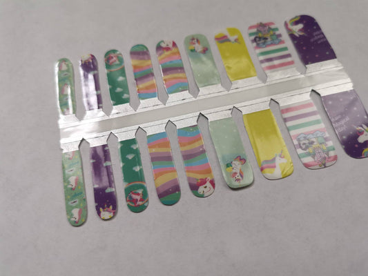 Rosy Brown Rainbow Unicorn with Castle