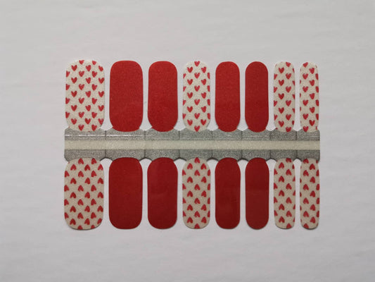 Gray Take My Heart Red and White Shimmer