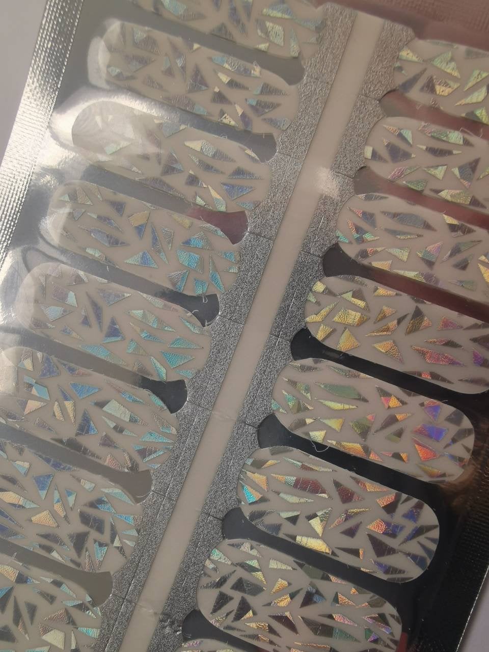 Slate Gray Shuttered Broken Glass Silver Patches with Clear Transparent Background