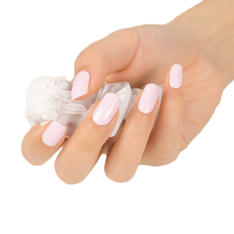 Semi-Cured Gel Nail Wraps Pale Pink Solid