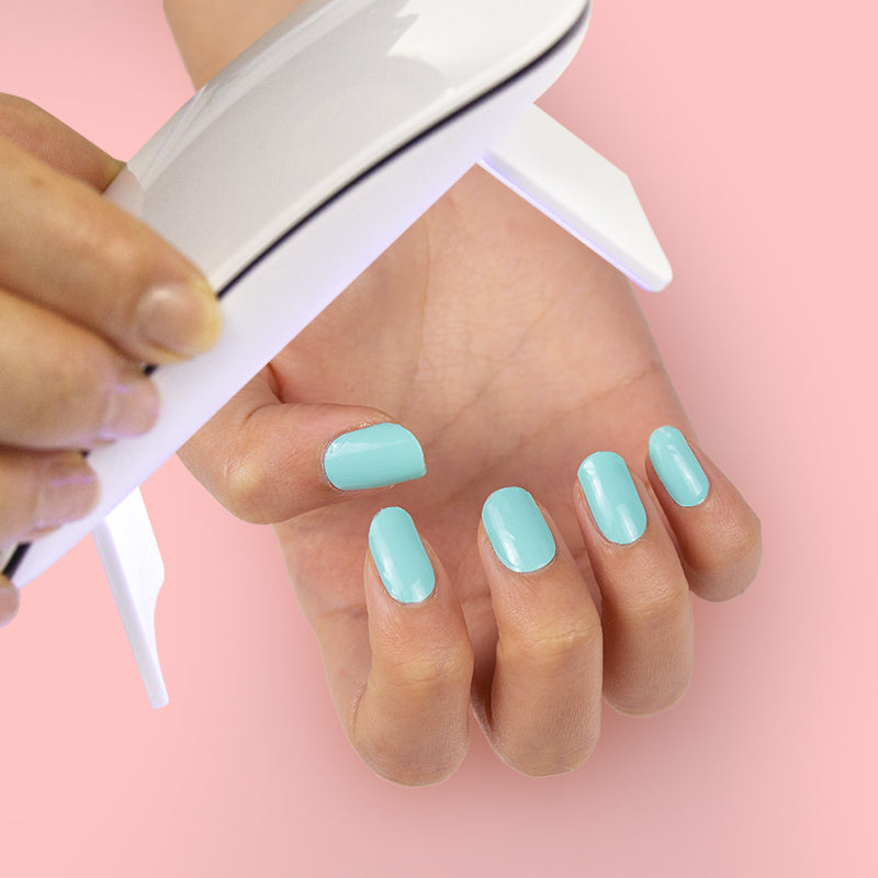 Semi-Cured Gel Nail Wraps Seafoam Green