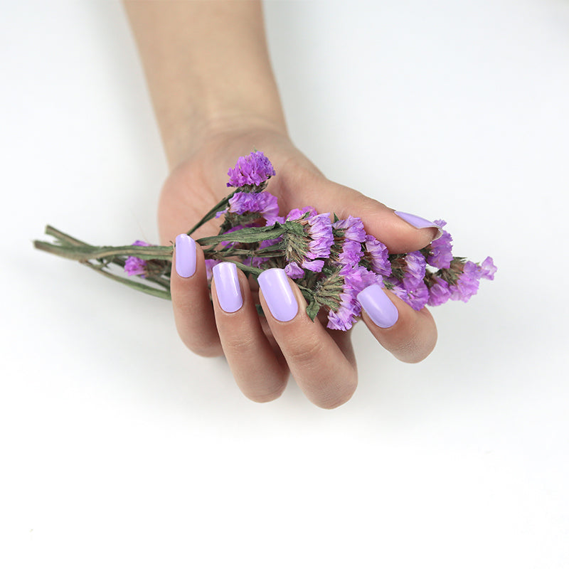 Semi-Cured Gel Nail Wraps Purple Solid