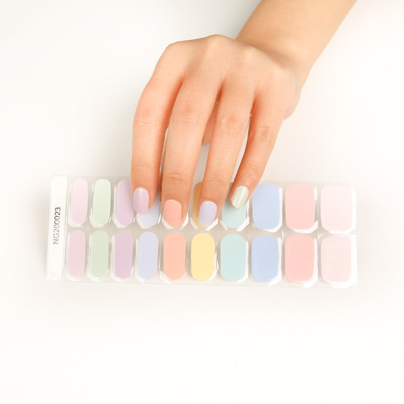 Semi-Cured Gel Nail Wraps - Pastel Whisper