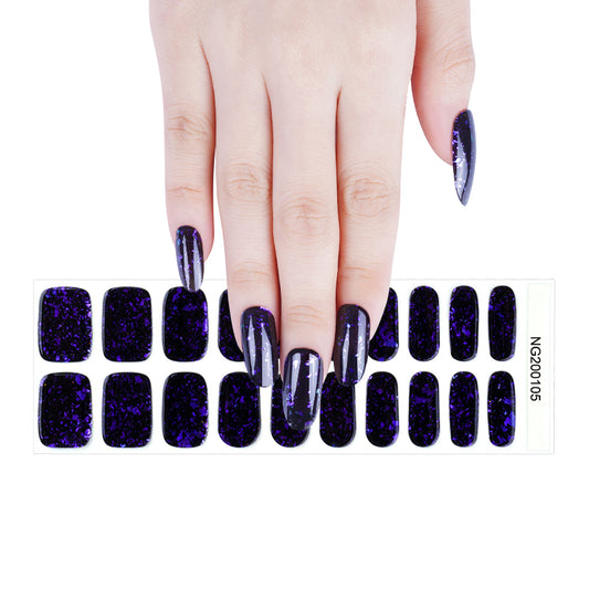 Semi-Cured Gel Nail Wraps - Night Energy