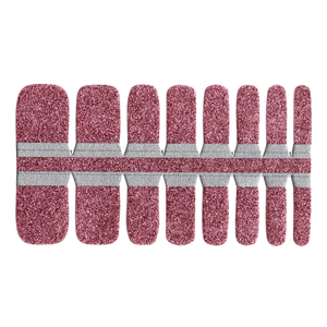 Toe Nails/Kids Nail Wraps Pink Glitter