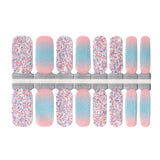 Blue and Pink Ombre Gradient with Shimmer and Sequin
