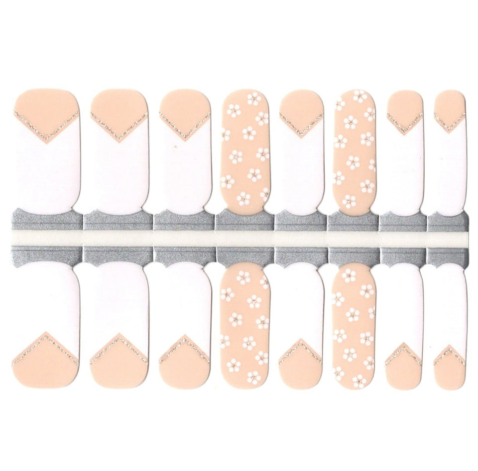 Nude Beige Semi-Transparent White Tip French Manicure