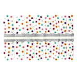 Colorful Glitter Polka Dot Clear Background Negative Space