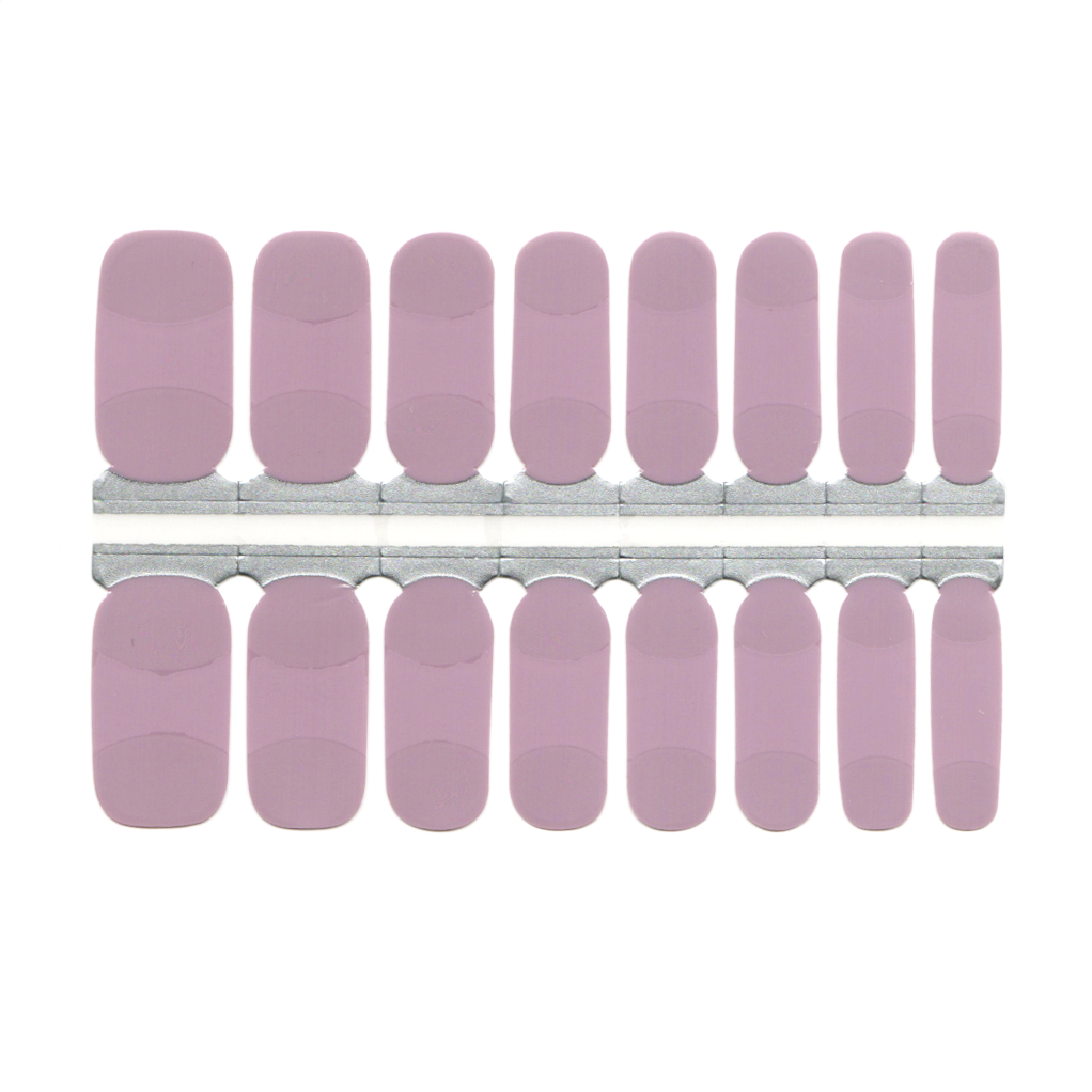 Mauve Pink Matte French Manicure Glossy Tip