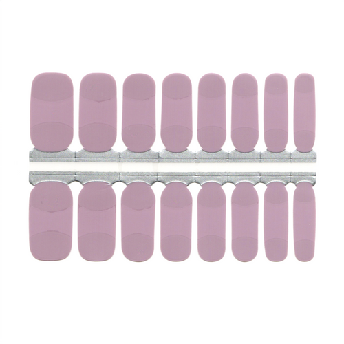 Mauve Pink Matte French Manicure Glossy Tip