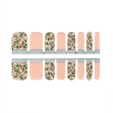 Toe Nails/Kids Nail Wraps Beige Neutral Flowers White Roses