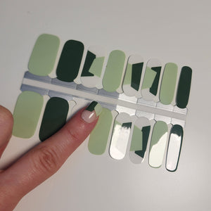 Mint Green Dark Geometry Negative Space