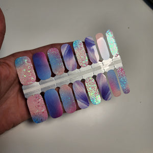 Blue Pink Ombre Sequin