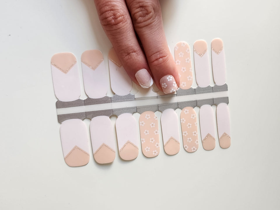 Nude Beige Semi-Transparent White Tip French Manicure