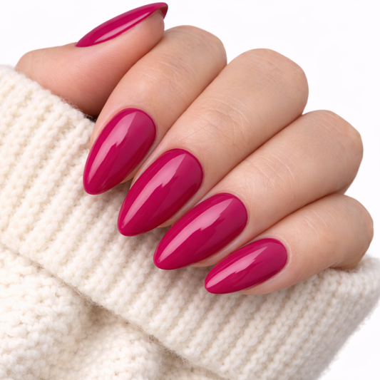 Couleur unie prune rose foncé magenta