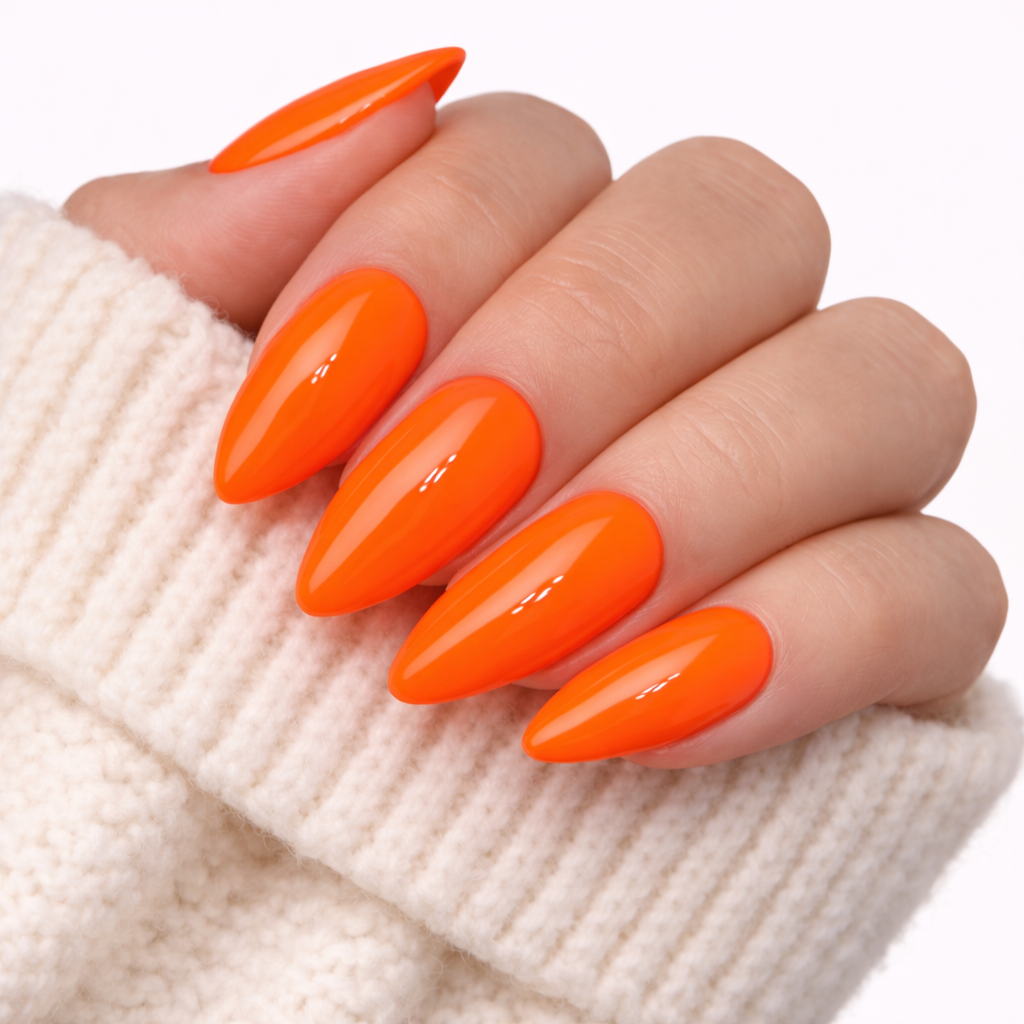 Couleur unie orange fluo fluo