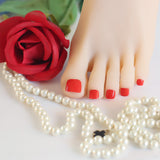 Toe Nails/Kids Nail Wraps Red Solid Color
