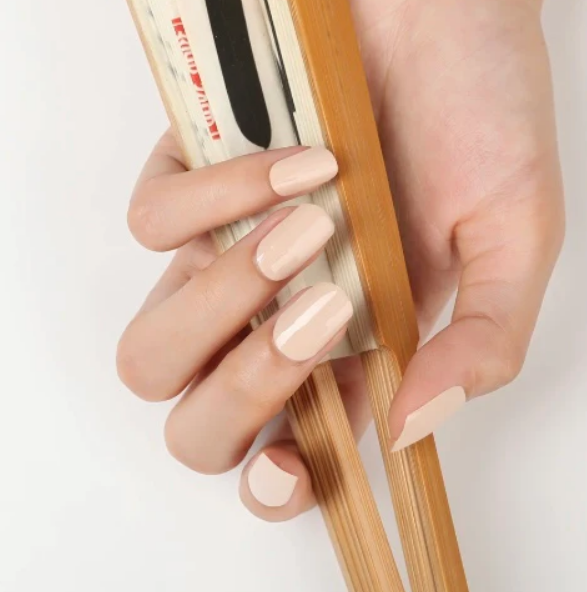 Semi-Cured Gel Nail Wraps Beige Solid