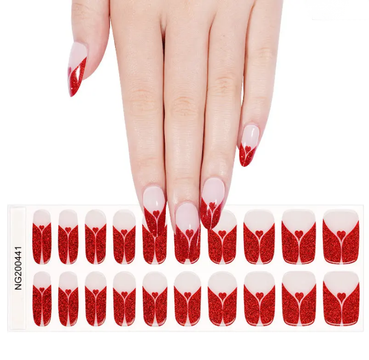 Semi-Cured Gel Nail Wraps Love Struck