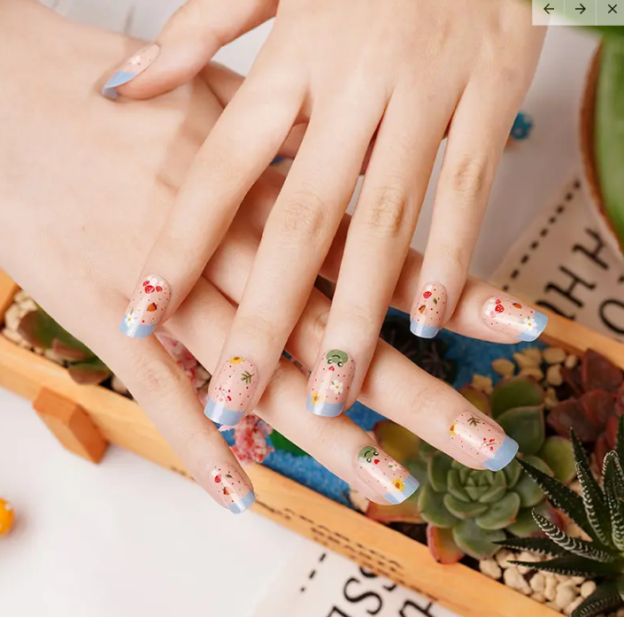 Semi-Cured Gel Nail Wraps Picnic Perfect