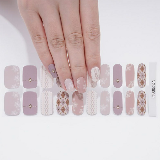 Semi-Cured Gel Nail Wraps Cozy Couture