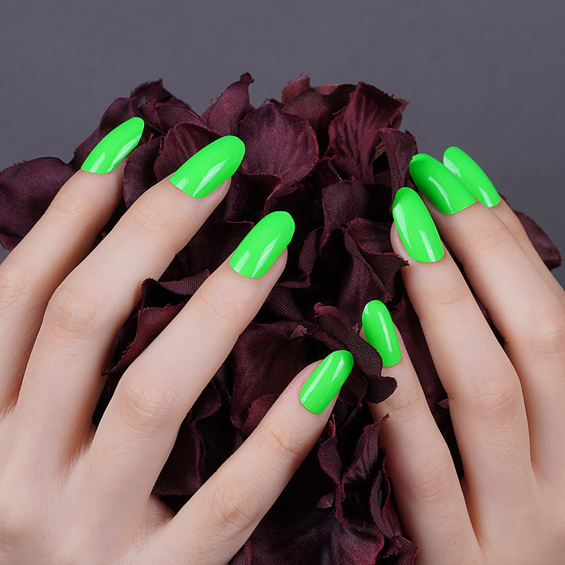 Neon Fluorescent Green Solid Color