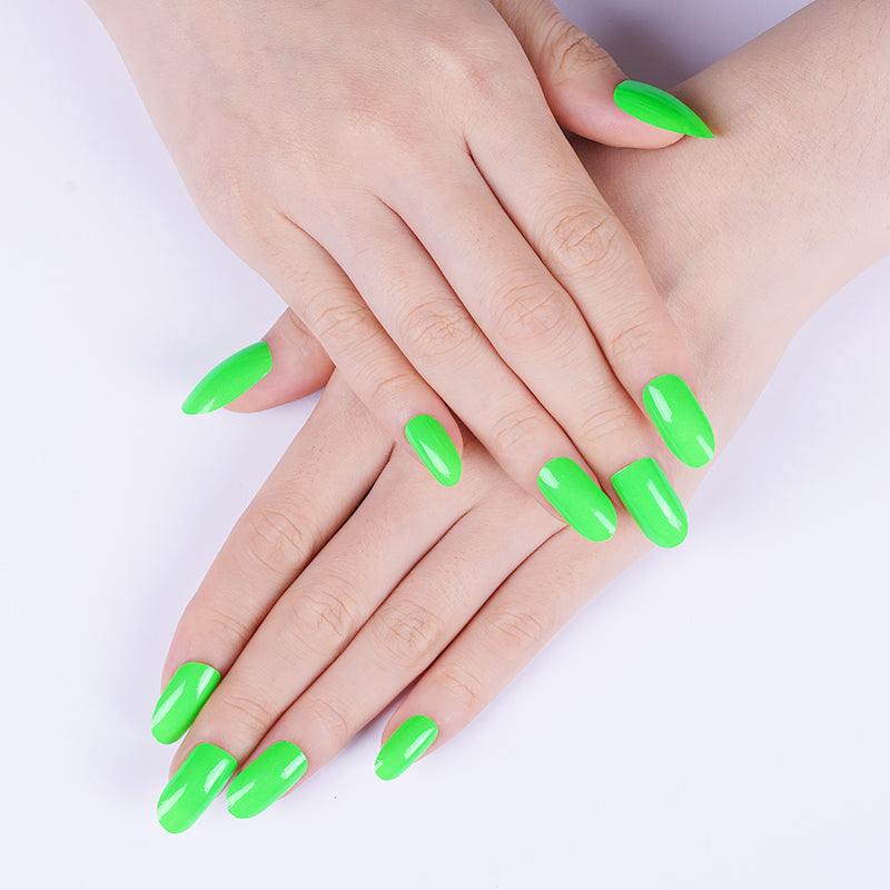 Neon Fluorescent Green Solid Color