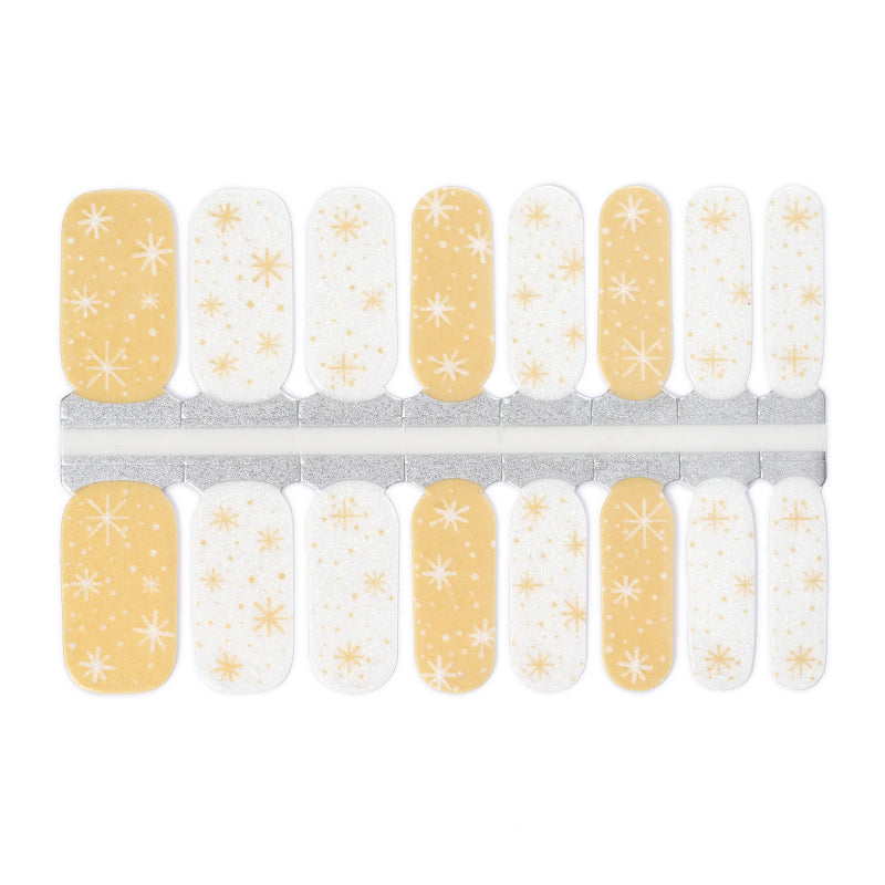 Nain de Noël bleu marine et flocons de neige scintillants argentés avec motif à carreaux