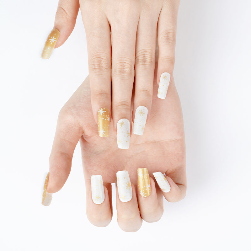 Nain de Noël bleu marine et flocons de neige scintillants argentés avec motif à carreaux