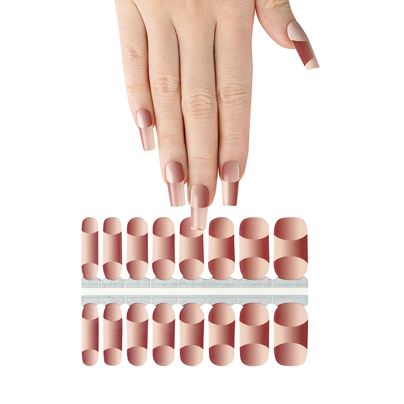 Illusion d'optique Marron Beige Ombre