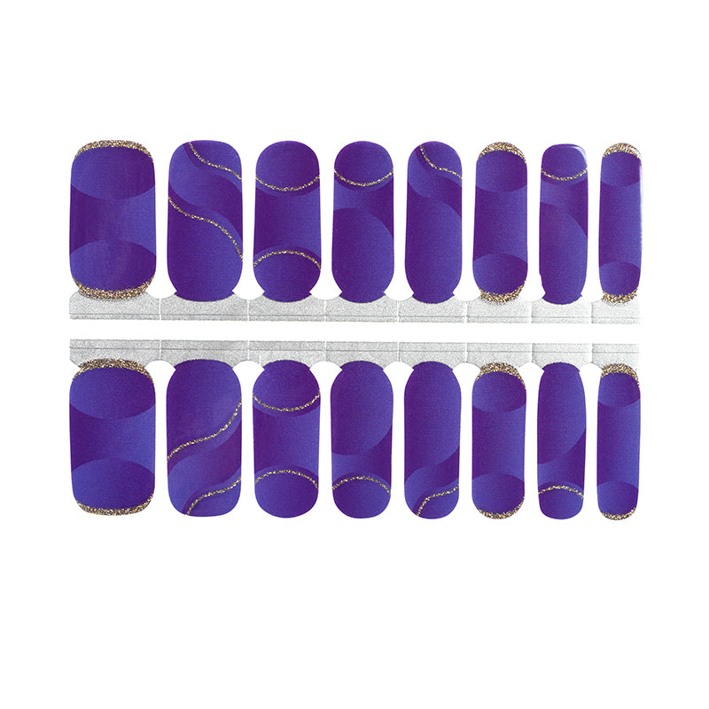 Optical Illusion Purple Gold Glitter