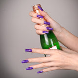Optical Illusion Purple Gold Glitter