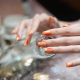 Optical Illusion Orange Ombre Gradient