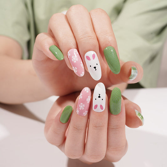 Light Gray Bunny Garden