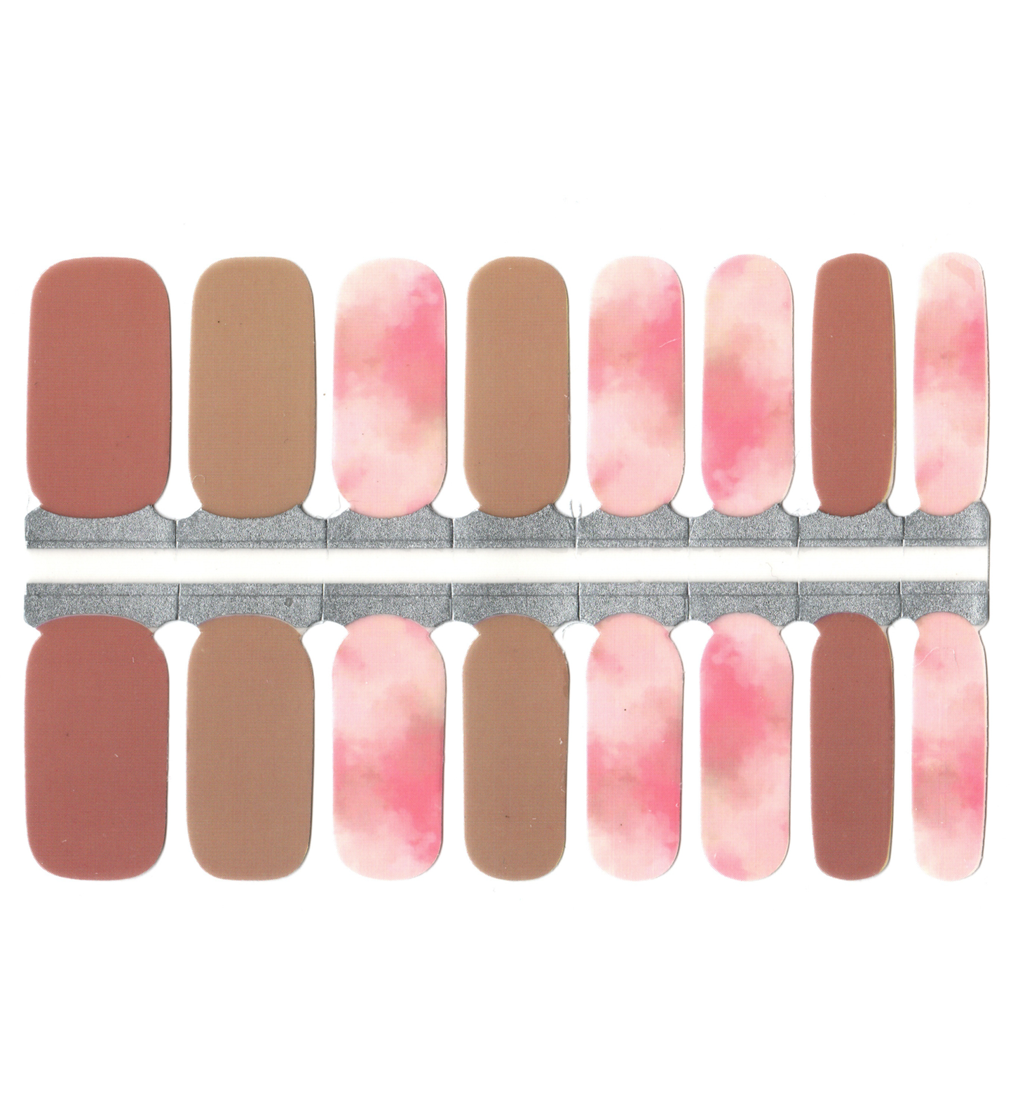 Marbre aquarelle rose semi-transparent avec beige nude et marron