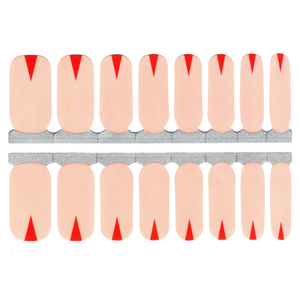 Nude Beige with Red Triangle