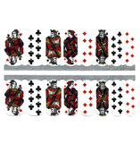 Playing Cards on White Background King, Queen, Jack, Ace, Spades, Hearts