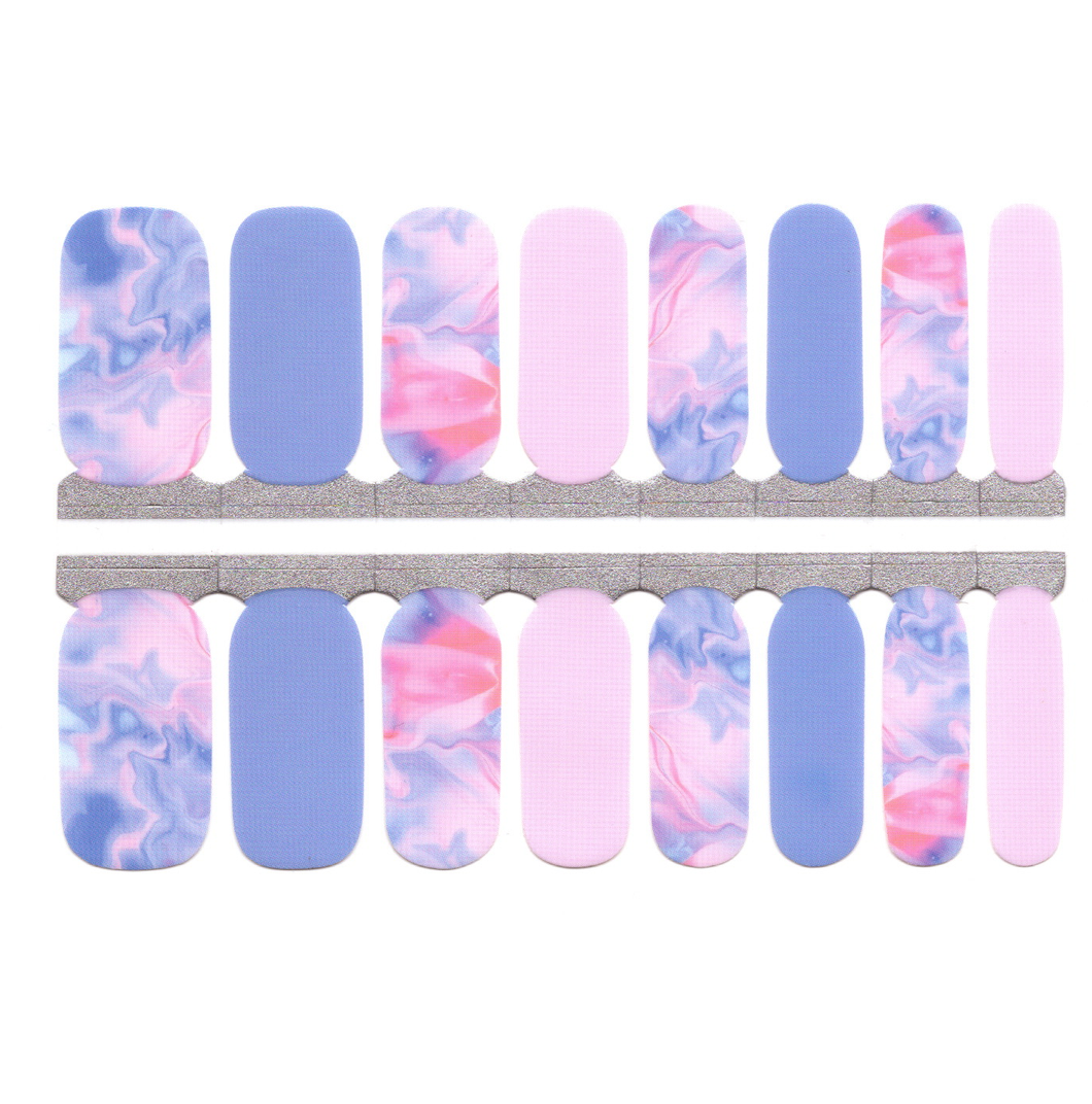 Pink and Blue Watercolor Haze