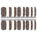 Exclusive Half Leopard and Half White Tip French Manicure with Clear Background